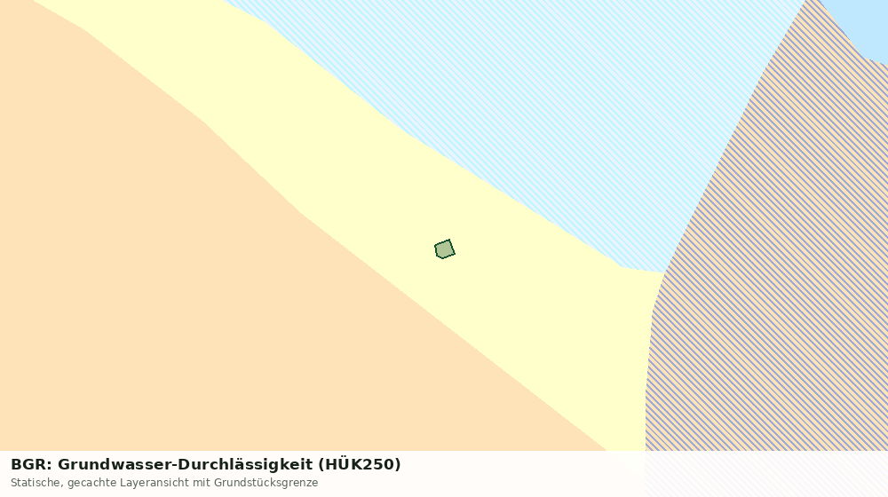 Statische Kartenansicht: BGR: Grundwasser-Durchlässigkeit (HÜK250)