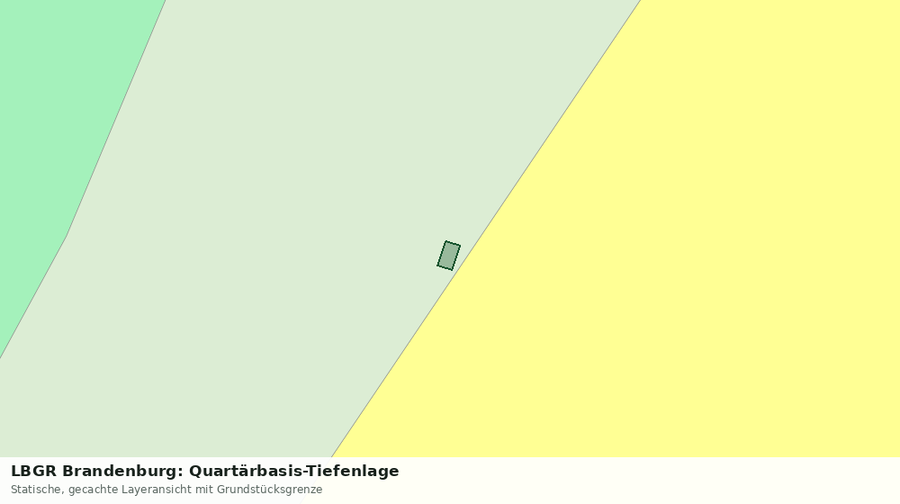 Statische Kartenansicht: LBGR Brandenburg: Quartärbasis-Tiefenlage