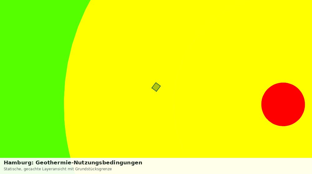 Statische Kartenansicht: Hamburg: Geothermie-Nutzungsbedingungen