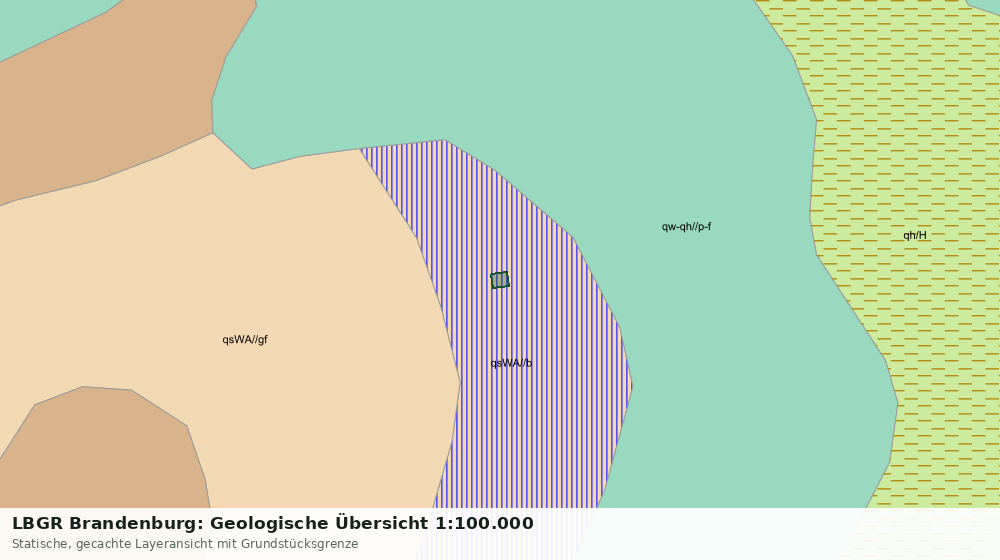 Statische Kartenansicht: LBGR Brandenburg: Geologische Übersicht 1:100.000