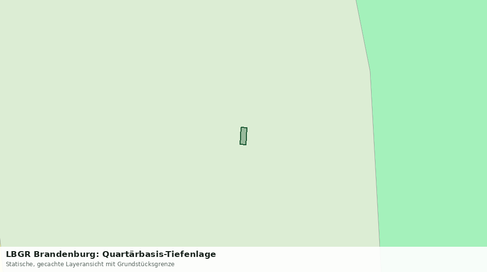 Statische Kartenansicht: LBGR Brandenburg: Quartärbasis-Tiefenlage