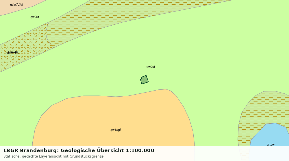 Statische Kartenansicht: LBGR Brandenburg: Geologische Übersicht 1:100.000