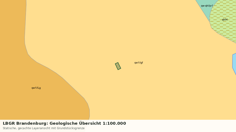 Statische Kartenansicht: LBGR Brandenburg: Geologische Übersicht 1:100.000