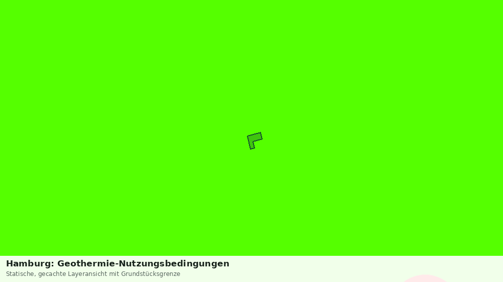 Statische Kartenansicht: Hamburg: Geothermie-Nutzungsbedingungen