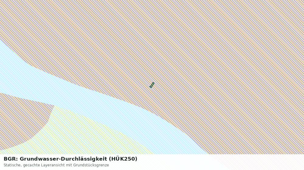 Statische Kartenansicht: BGR: Grundwasser-Durchlässigkeit (HÜK250)