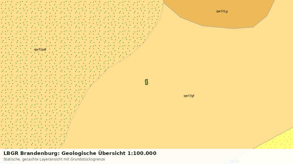 Statische Kartenansicht: LBGR Brandenburg: Geologische Übersicht 1:100.000