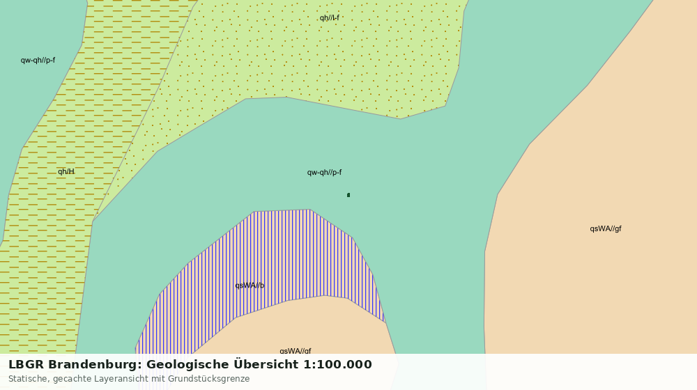 Statische Kartenansicht: LBGR Brandenburg: Geologische Übersicht 1:100.000