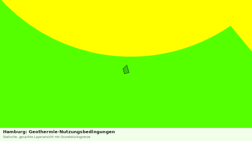 Statische Kartenansicht: Hamburg: Geothermie-Nutzungsbedingungen
