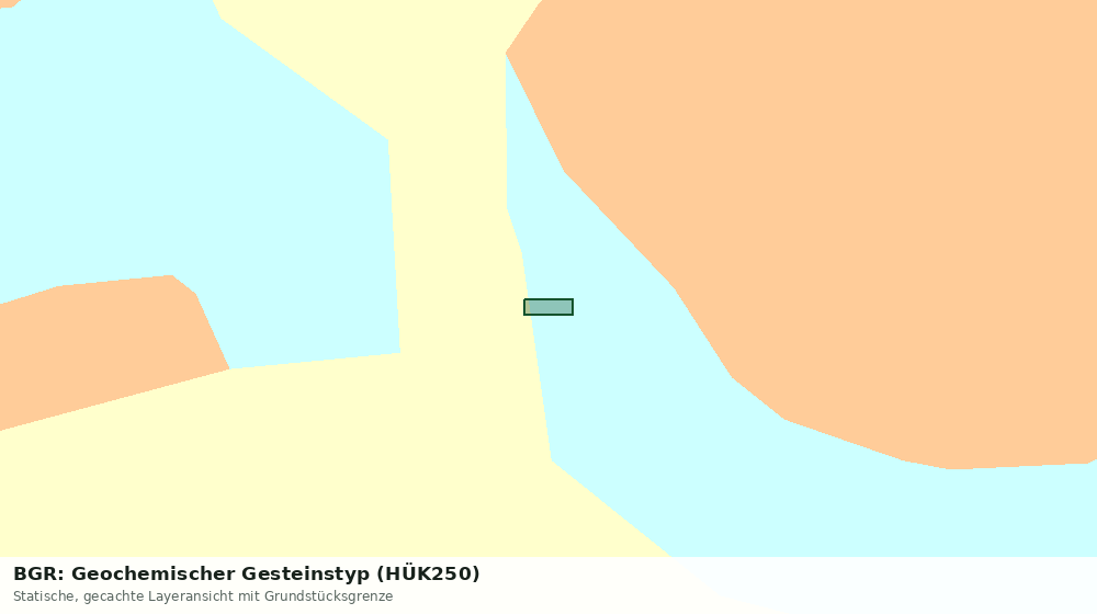 Statische Kartenansicht: BGR: Geochemischer Gesteinstyp (HÜK250)