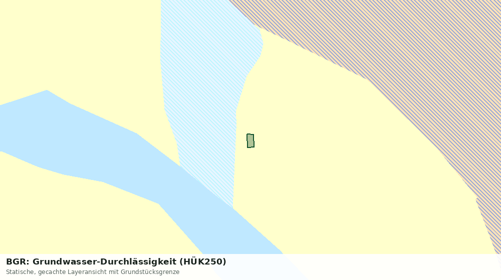 Statische Kartenansicht: BGR: Grundwasser-Durchlässigkeit (HÜK250)