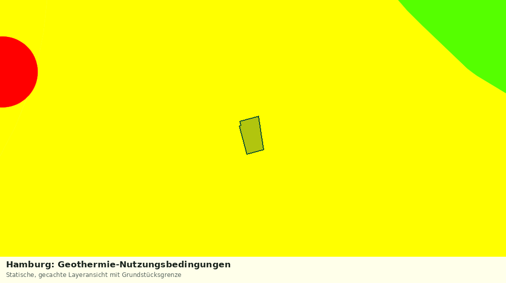 Statische Kartenansicht: Hamburg: Geothermie-Nutzungsbedingungen