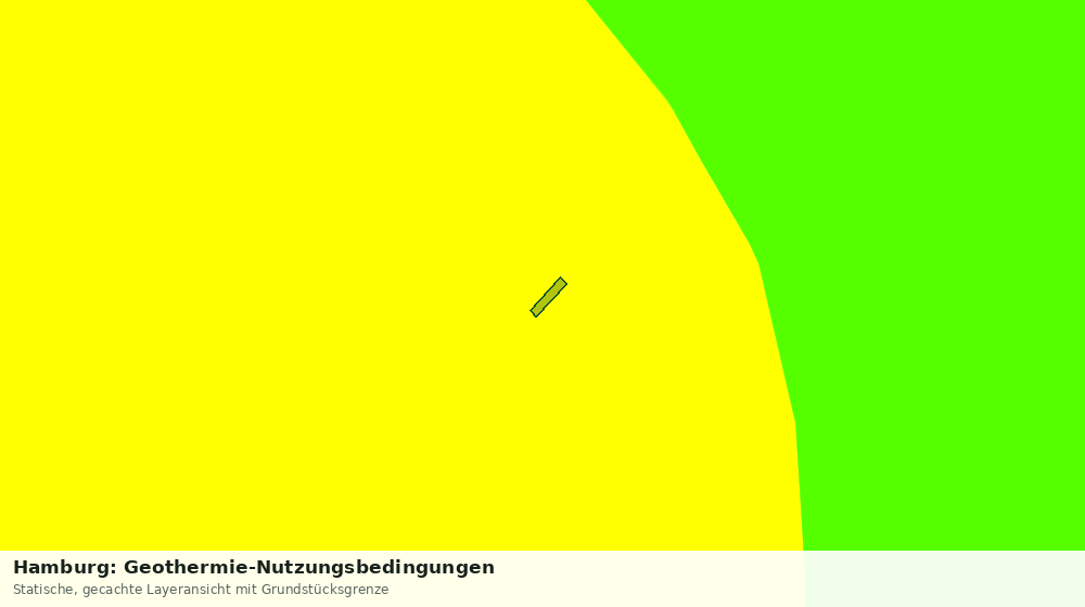 Statische Kartenansicht: Hamburg: Geothermie-Nutzungsbedingungen