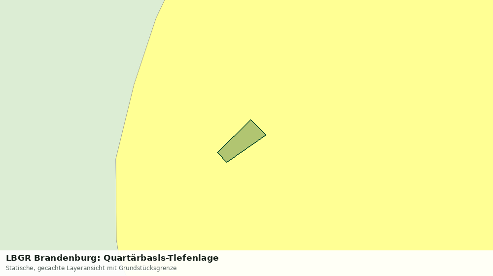 Statische Kartenansicht: LBGR Brandenburg: Quartärbasis-Tiefenlage