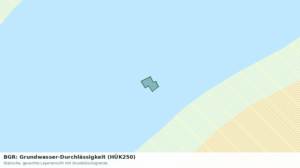 Statische Kartenansicht: BGR: Grundwasser-Durchlässigkeit (HÜK250)
