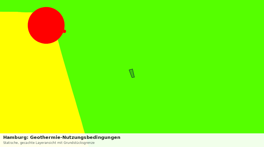 Statische Kartenansicht: Hamburg: Geothermie-Nutzungsbedingungen