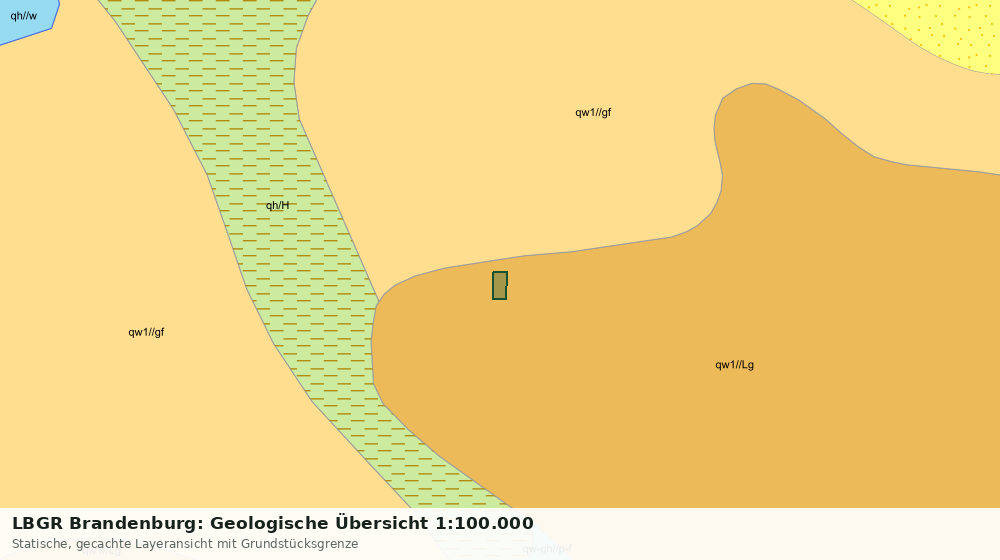 Statische Kartenansicht: LBGR Brandenburg: Geologische Übersicht 1:100.000