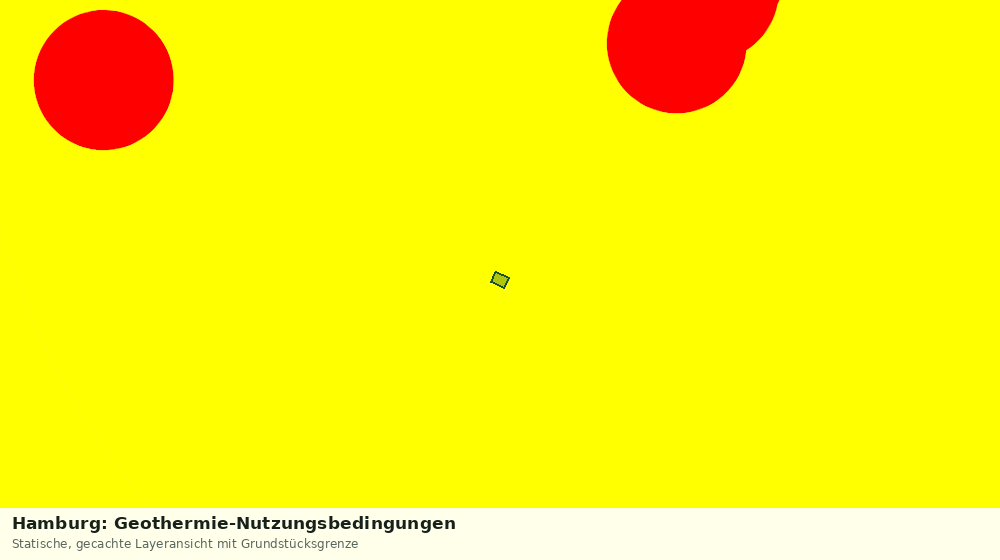 Statische Kartenansicht: Hamburg: Geothermie-Nutzungsbedingungen