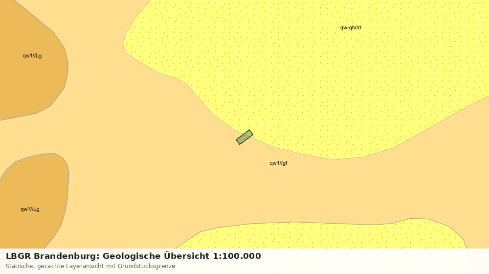 Statische Kartenansicht: LBGR Brandenburg: Geologische Übersicht 1:100.000