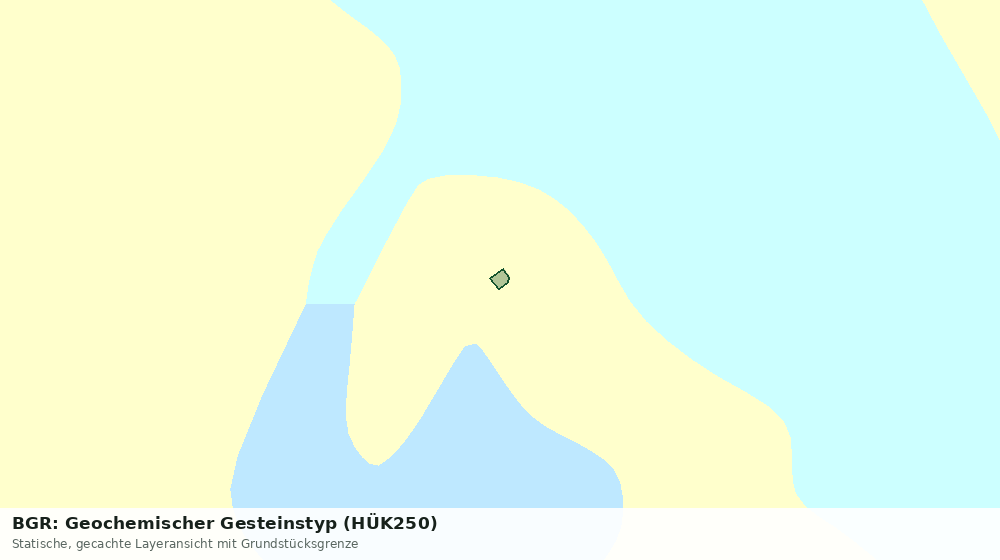 Statische Kartenansicht: BGR: Geochemischer Gesteinstyp (HÜK250)
