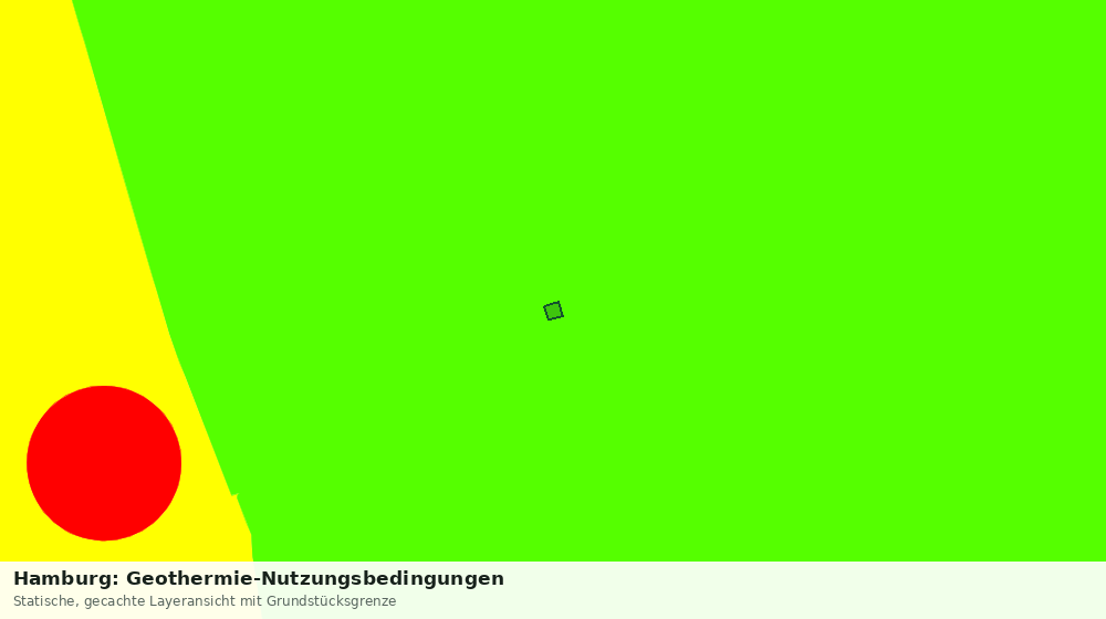 Statische Kartenansicht: Hamburg: Geothermie-Nutzungsbedingungen