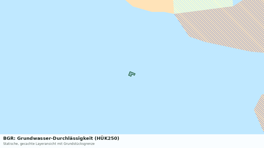 Statische Kartenansicht: BGR: Grundwasser-Durchlässigkeit (HÜK250)