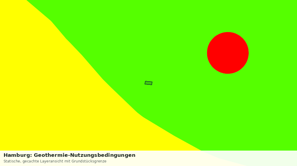 Statische Kartenansicht: Hamburg: Geothermie-Nutzungsbedingungen