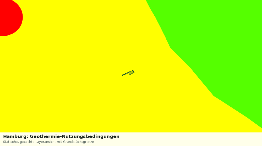 Statische Kartenansicht: Hamburg: Geothermie-Nutzungsbedingungen