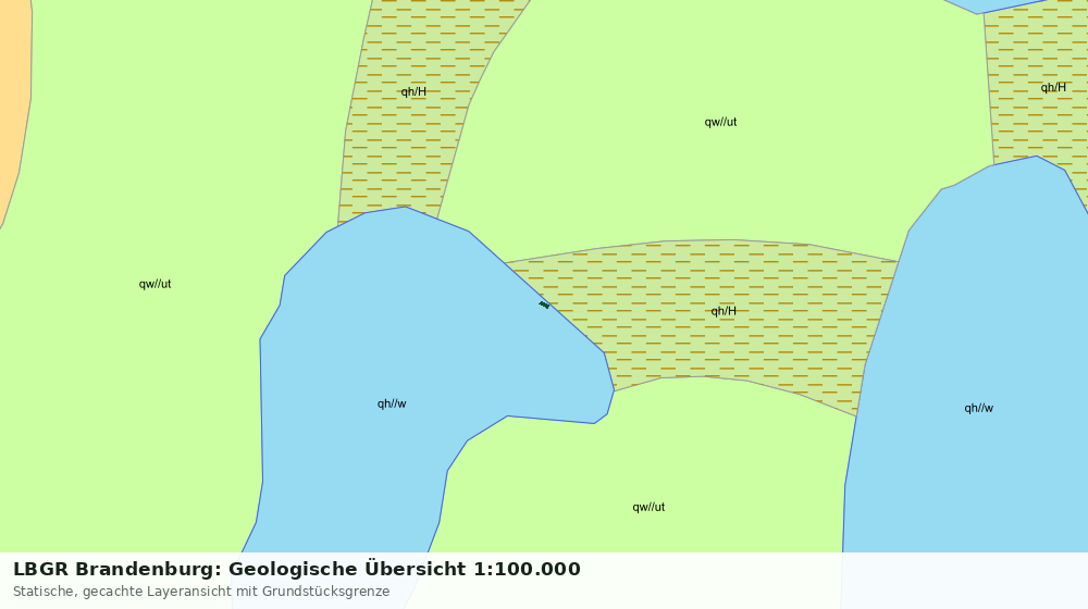 Statische Kartenansicht: LBGR Brandenburg: Geologische Übersicht 1:100.000