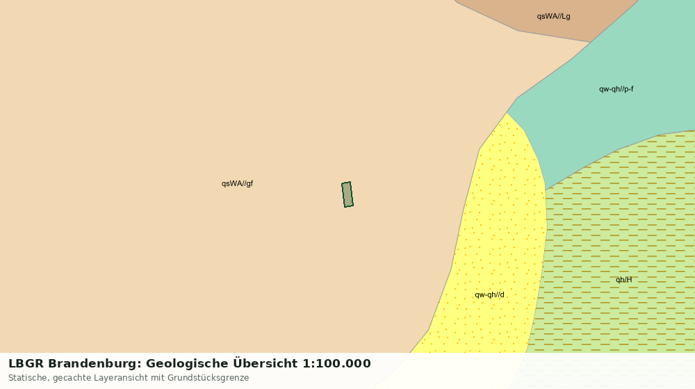 Statische Kartenansicht: LBGR Brandenburg: Geologische Übersicht 1:100.000