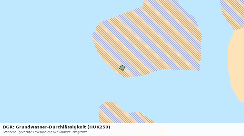 Statische Kartenansicht: BGR: Grundwasser-Durchlässigkeit (HÜK250)