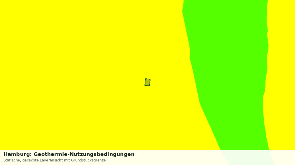 Statische Kartenansicht: Hamburg: Geothermie-Nutzungsbedingungen