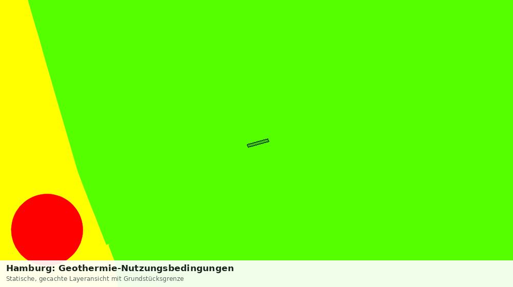 Statische Kartenansicht: Hamburg: Geothermie-Nutzungsbedingungen