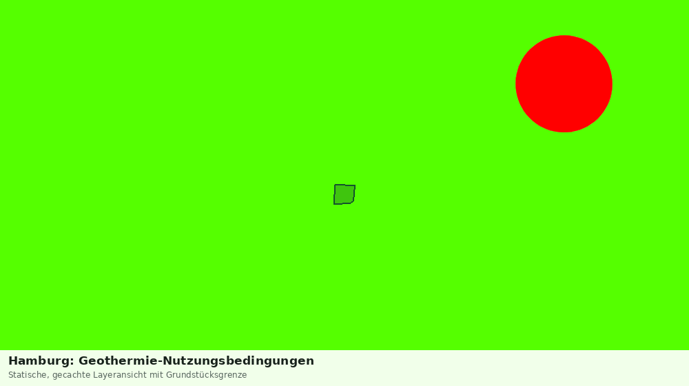 Statische Kartenansicht: Hamburg: Geothermie-Nutzungsbedingungen