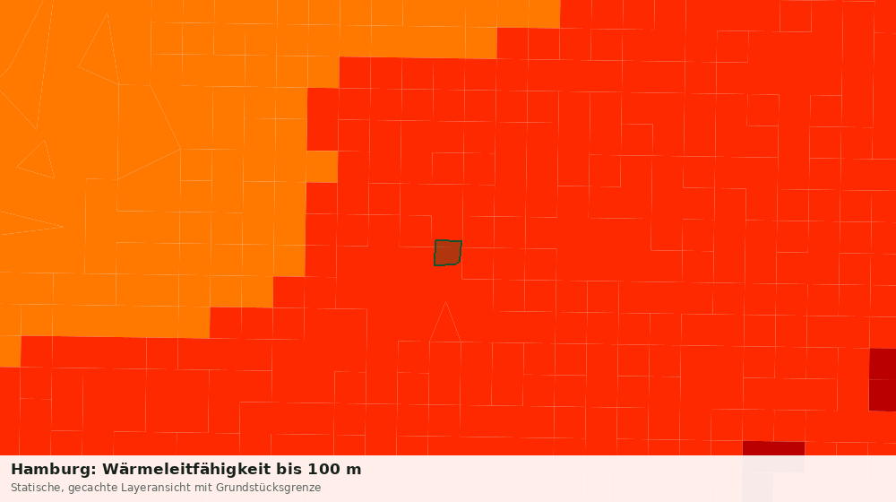 Statische Kartenansicht: Hamburg: Wärmeleitfähigkeit bis 100 m