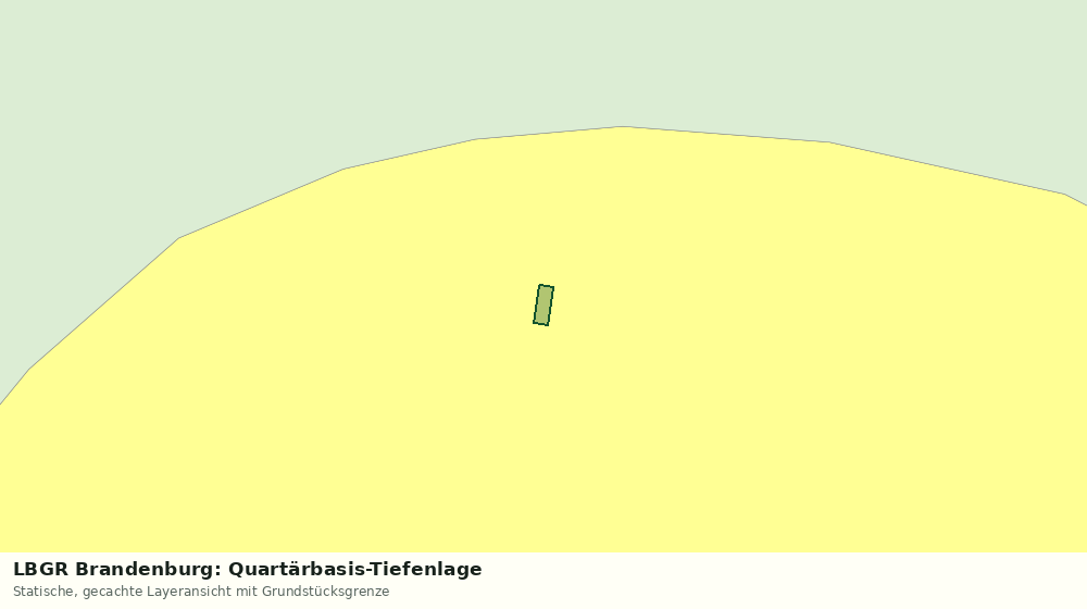 Statische Kartenansicht: LBGR Brandenburg: Quartärbasis-Tiefenlage