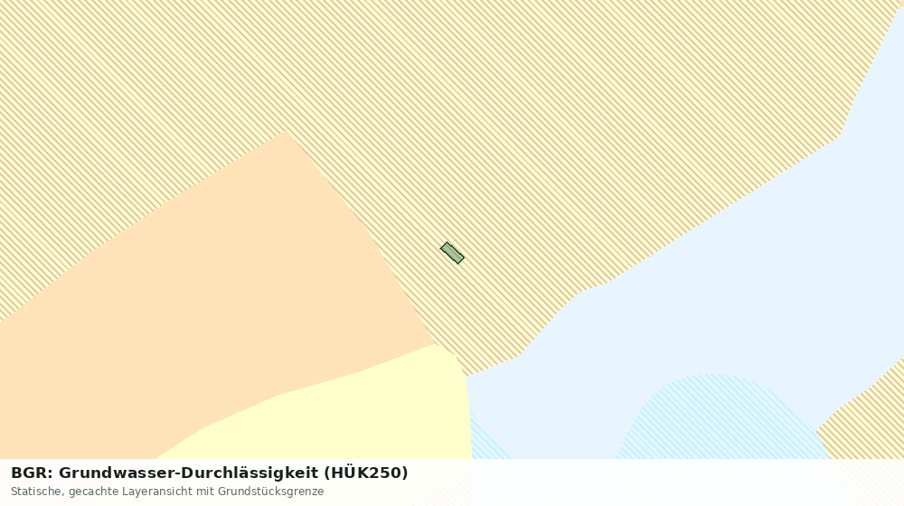 Statische Kartenansicht: BGR: Grundwasser-Durchlässigkeit (HÜK250)