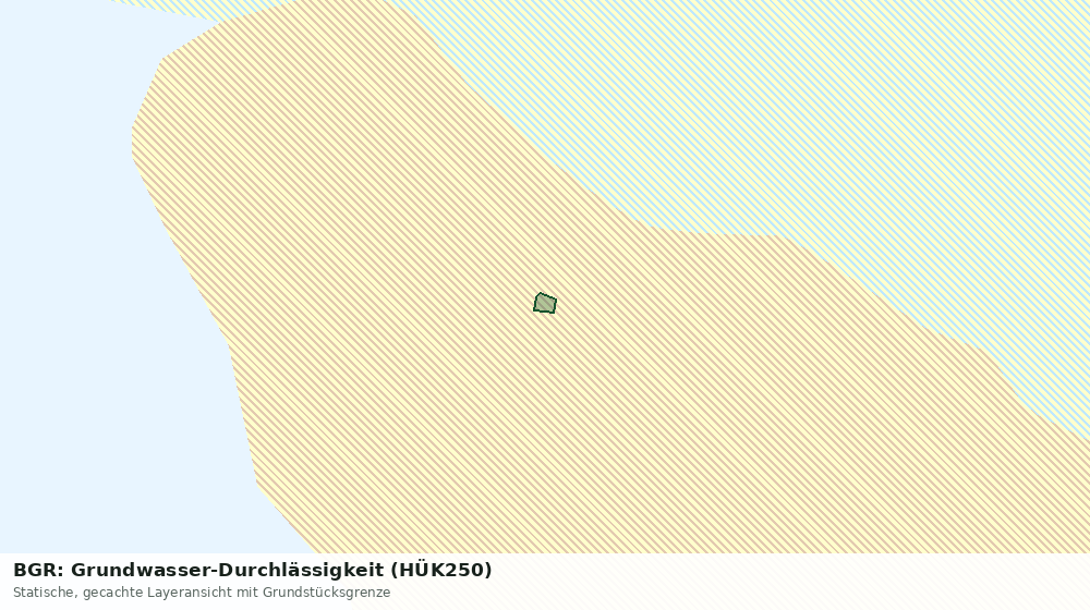 Statische Kartenansicht: BGR: Grundwasser-Durchlässigkeit (HÜK250)