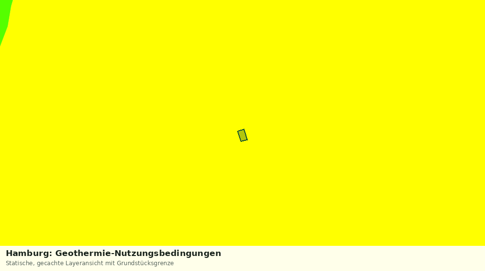 Statische Kartenansicht: Hamburg: Geothermie-Nutzungsbedingungen