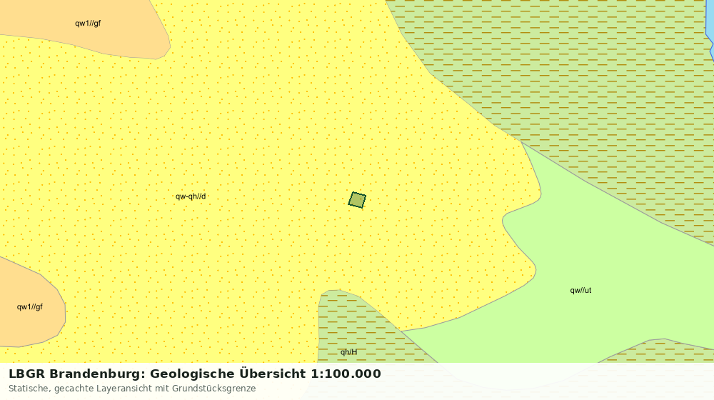 Statische Kartenansicht: LBGR Brandenburg: Geologische Übersicht 1:100.000