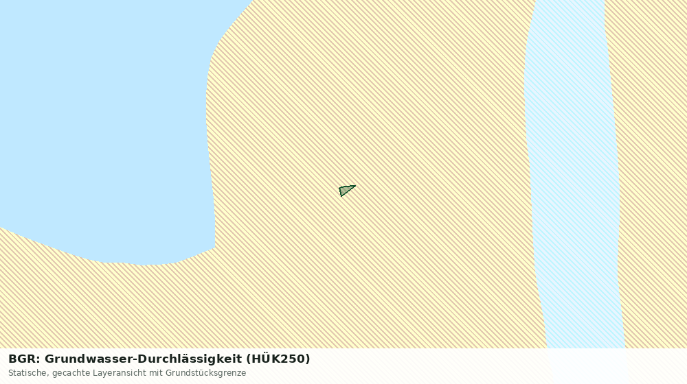 Statische Kartenansicht: BGR: Grundwasser-Durchlässigkeit (HÜK250)