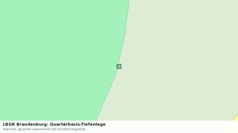 Statische Kartenansicht: LBGR Brandenburg: Quartärbasis-Tiefenlage