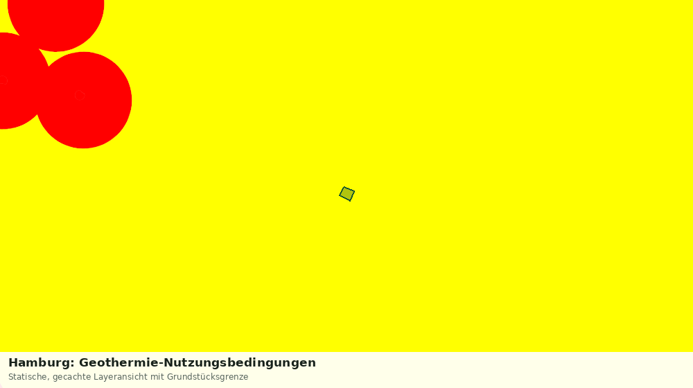 Statische Kartenansicht: Hamburg: Geothermie-Nutzungsbedingungen
