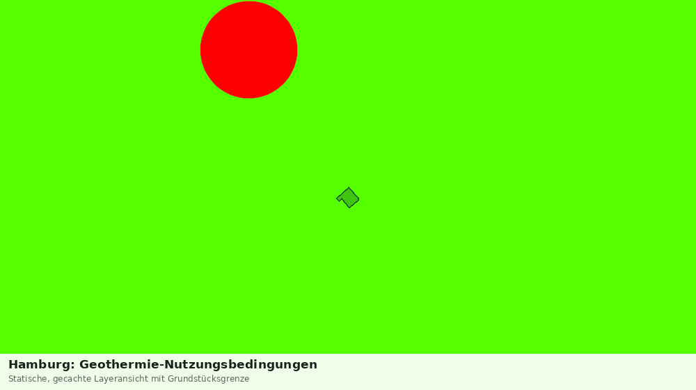 Statische Kartenansicht: Hamburg: Geothermie-Nutzungsbedingungen