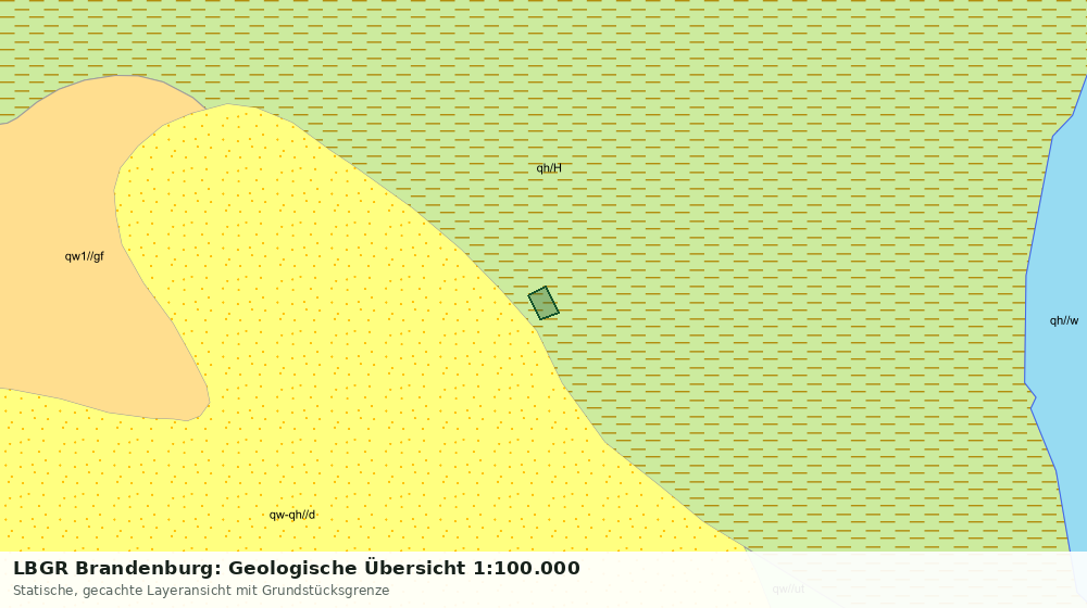 Statische Kartenansicht: LBGR Brandenburg: Geologische Übersicht 1:100.000