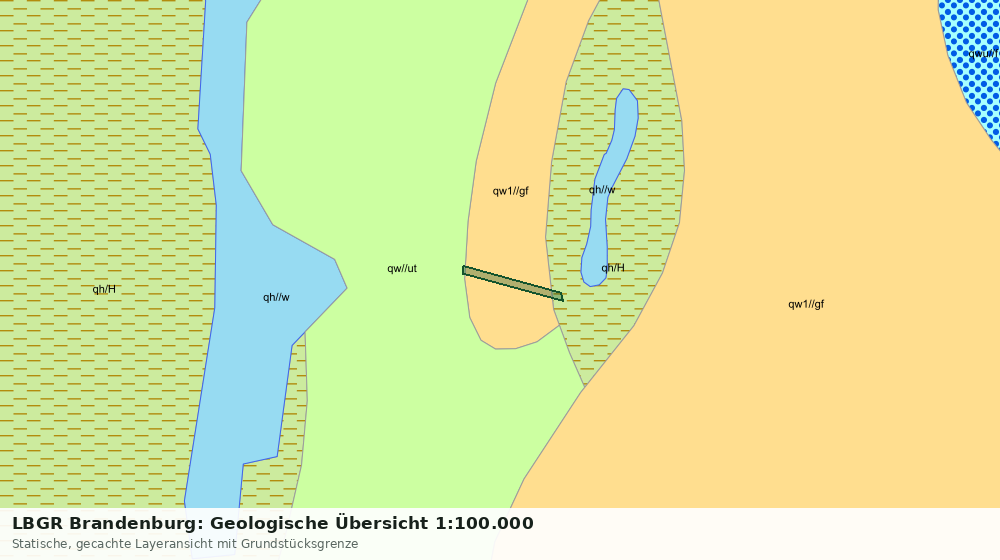 Statische Kartenansicht: LBGR Brandenburg: Geologische Übersicht 1:100.000