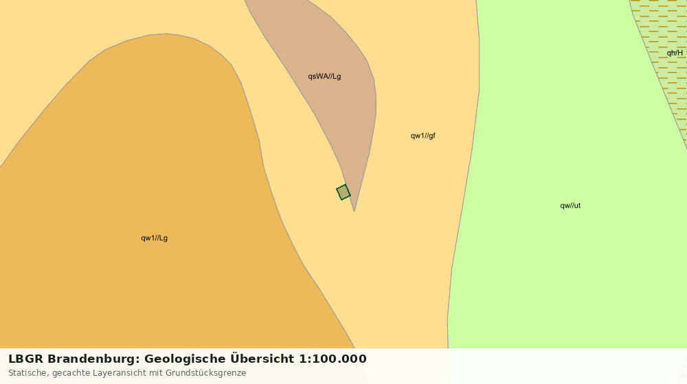 Statische Kartenansicht: LBGR Brandenburg: Geologische Übersicht 1:100.000