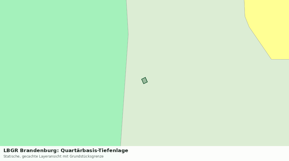 Statische Kartenansicht: LBGR Brandenburg: Quartärbasis-Tiefenlage