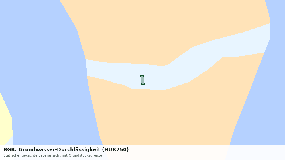 Statische Kartenansicht: BGR: Grundwasser-Durchlässigkeit (HÜK250)