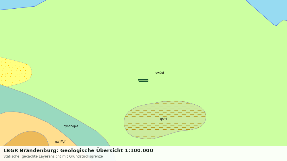 Statische Kartenansicht: LBGR Brandenburg: Geologische Übersicht 1:100.000
