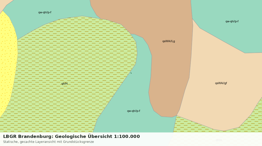 Statische Kartenansicht: LBGR Brandenburg: Geologische Übersicht 1:100.000